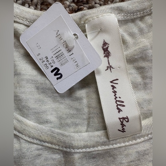 Apricot Lane Vanilla Bay Women’s Quarter Sleeve Top Size Medium - Picture 8 of 8